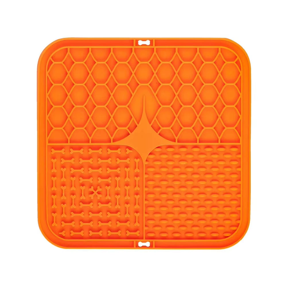 Silicone Licking Pad Pet Dog Lick Pad Bath Peanut Butter Slow Eating Licking Feeder Cats Lickmat Feeding Dog Lick Mat Supplies
