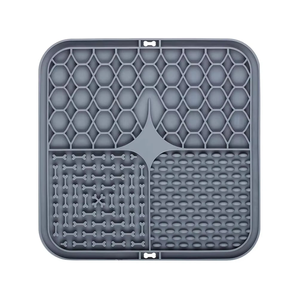 Silicone Licking Pad Pet Dog Lick Pad Bath Peanut Butter Slow Eating Licking Feeder Cats Lickmat Feeding Dog Lick Mat Supplies